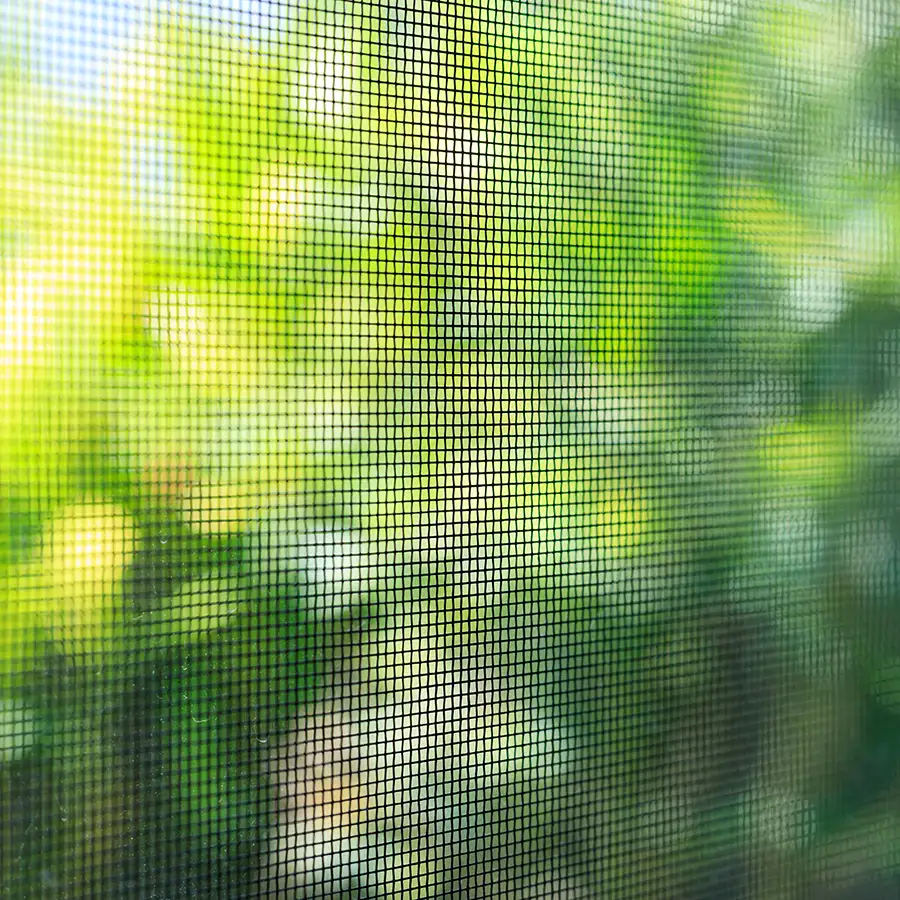 Close-up of a mesh screen in Vancouver, WA.